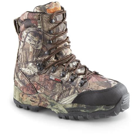 guide gear mens guidelight ii  insulated waterproof hunting boots  hunting boots
