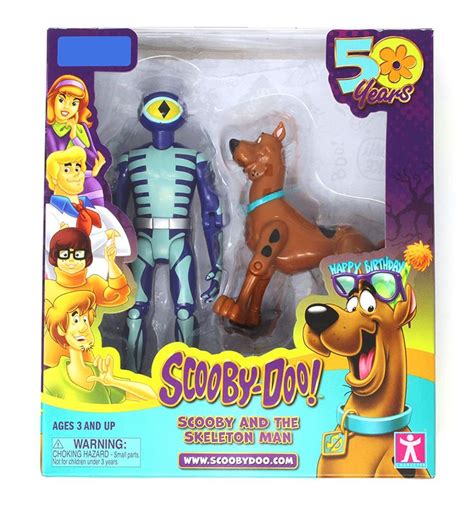 scooby doo  years scooby   skeleton man action figures  pack scooby scooby doo
