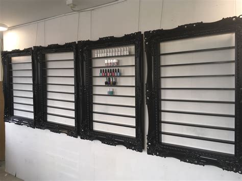 pin  chicybee display frames  salon ideas nail room ideas nail