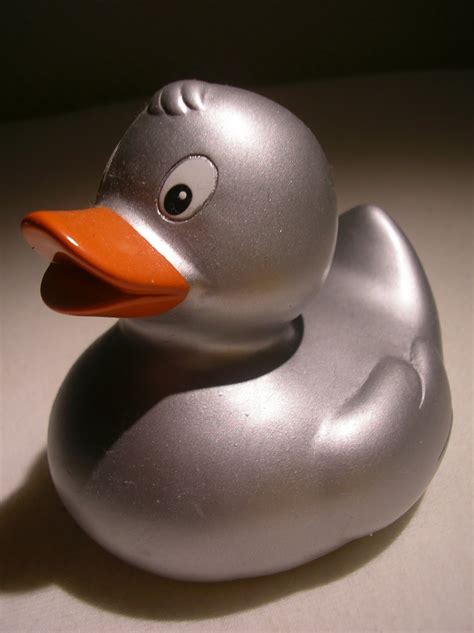 tines rubber duck collection silver duckie