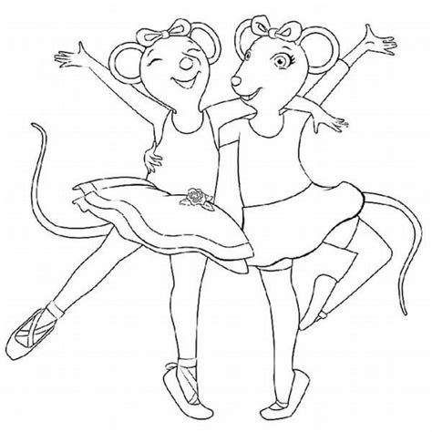 angelina ballerina coloring pages  printable