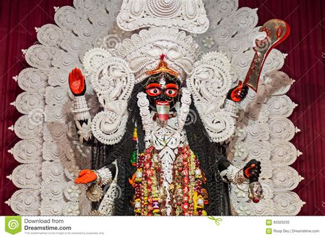 Hindu Goddess Kali Worshiped In India As A Goddess Of