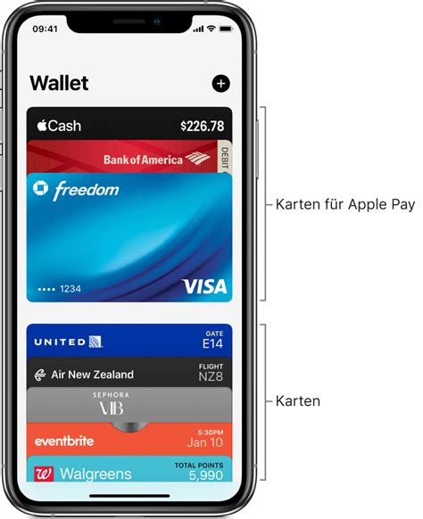 hinzufuegen und verwalten sonstiger karten  der app wallet auf dem iphone apple support