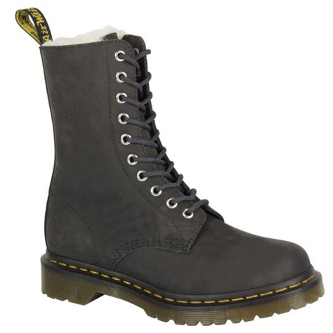 dr martens  fl boot graphite grey leather lace  boot dr martens  jelly egg uk
