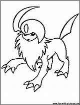 Absol Coloring Pages Pokemon Mega Fun Template Printable Choose Board sketch template