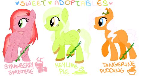 mlp sweets adoptables   closed  myliladoptables  deviantart