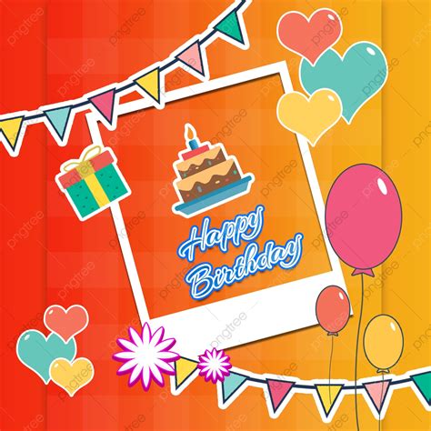 happy birthday card template template   pngtree