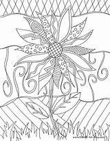 Coloring Pages Doodle Adults Printable Cool Kids Alley Flower Colouring Sunflower Doodles Adult Color Sheets Nature Ages Book Print Lets sketch template