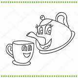 Teapot Brill sketch template