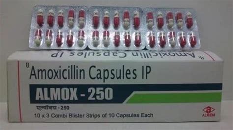 Almox 500 Capsule Amoxicillin 500mg Packaging Type Blister Rs 65