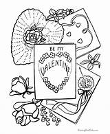 Coloring Pages Valentine Card sketch template