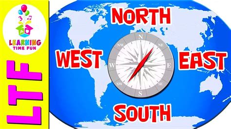 north south east west cardinal directions  kids learn