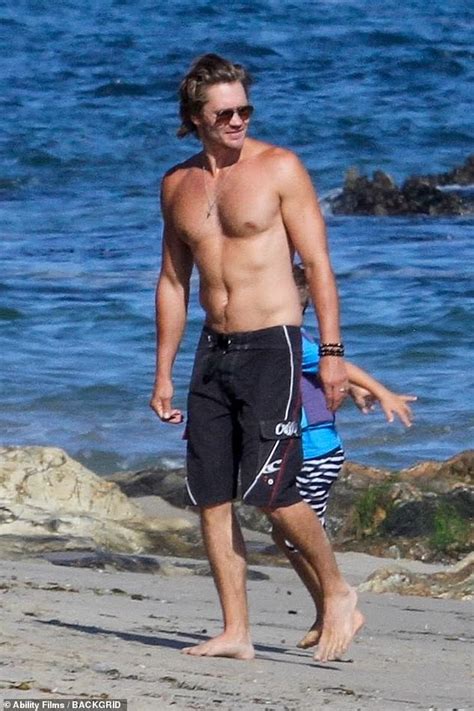 Chad Michael Murray Shows Off His Sculpted Abs As He