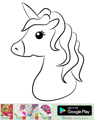 coloring pages   cute unicorn coloring pages part