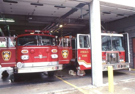 fire engines  ithaca fire department ny central fire station