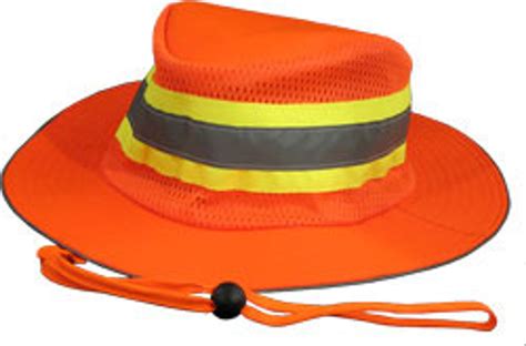 Erb 61588 Safety Helmet Boonie Reflective Hats Orange Color