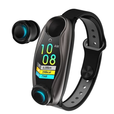 kaload   waterproof bluetooth call smart  earphone support siri fitness tracker
