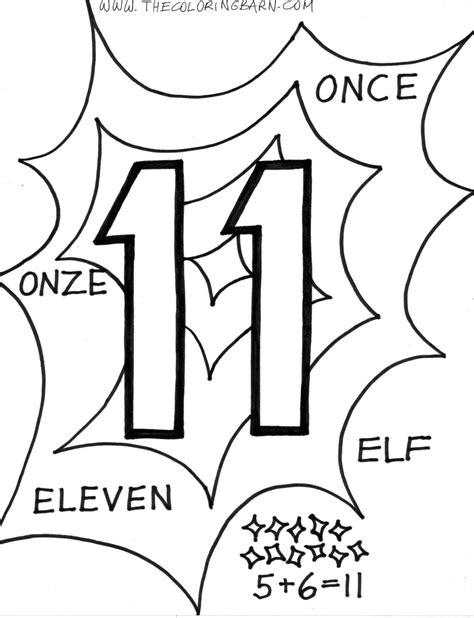 number coloring pages