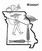 Missouri State Coloring Pages Flag Printables Usa Idaho Map Outline Getcolorings Shape Print Printable Go sketch template