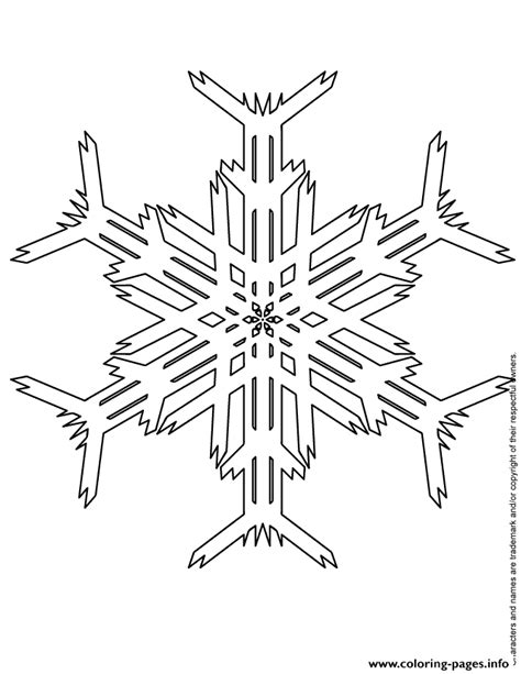 snowflake cutout coloring pages printable