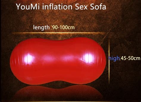 fun supplies inflatable peanut sofa ball without gravity sex chair