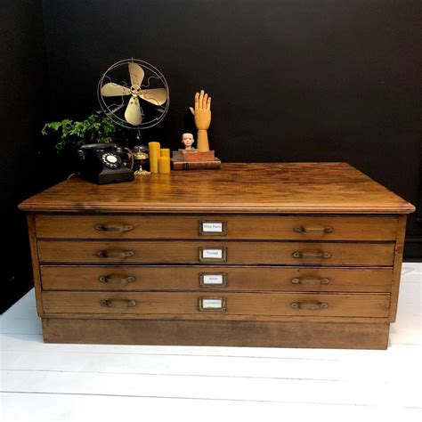 drawers architect ideal stunning table furniture vintage home decor