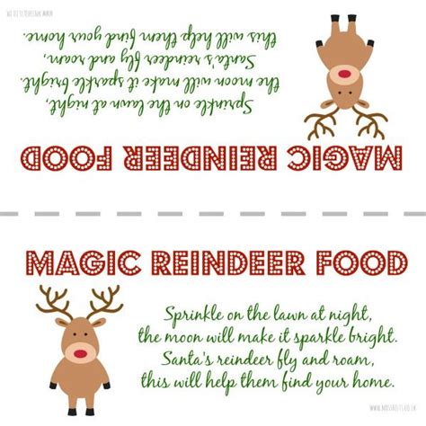 reindeer food printable tags printable word searches