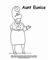 Aunt Coloring Pages Shrinks George Tante Coloriage Jemima Gs Cb Eunice Template sketch template