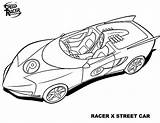 Speed Racer Speeding sketch template