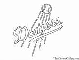 Dodgers Logo Stencil Angeles Los Mlb Coloring Pages Baseball Dodger Logos Pumpkin Carving Trending Days Last Freestencilgallery sketch template