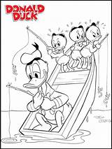 Duck Kwik Kwek Kwak Vissen Dewey Louie Huey Leukekleurplaten één Coloringpage sketch template