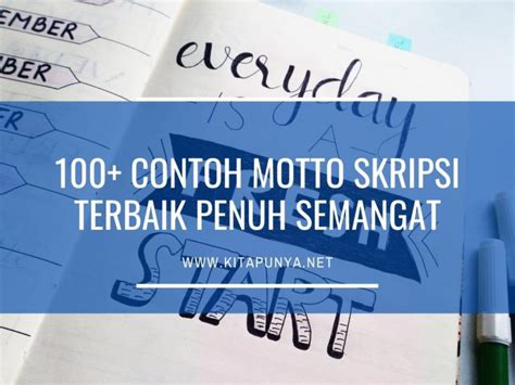 20 Contoh Motto Skirpsi Dari Al Quran Dan Hadits Kita Punya