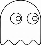 Pacman Fantasma Genial Cylindria Impresionante Sonriendo Comiendo sketch template