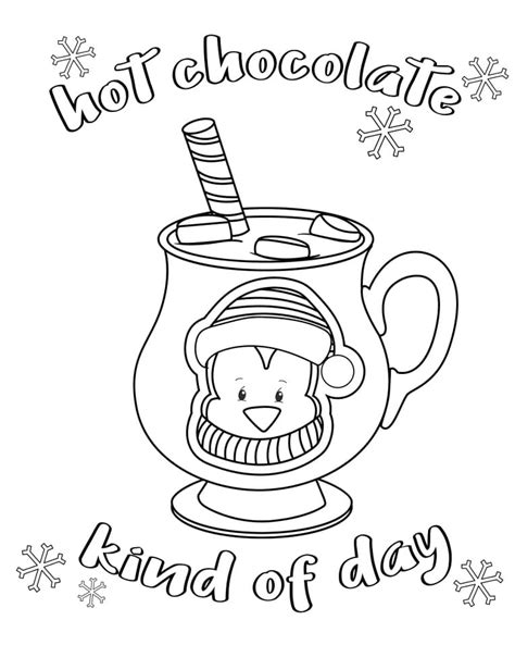 print hot chocolate coloring page  printable coloring pages  kids