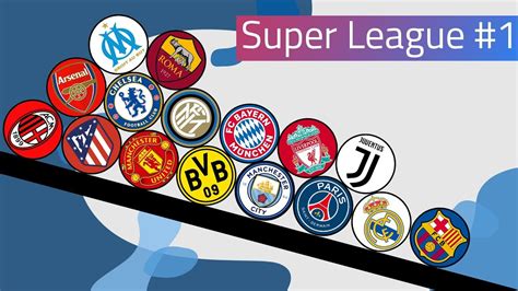 marble race clubs super league 1 uefa 2019 youtube