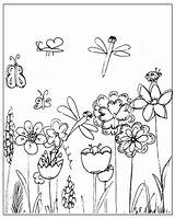 Blumenwiese Wiese Blumen Malvorlagen Grundschule Meinlilapark Flowery Freebie sketch template