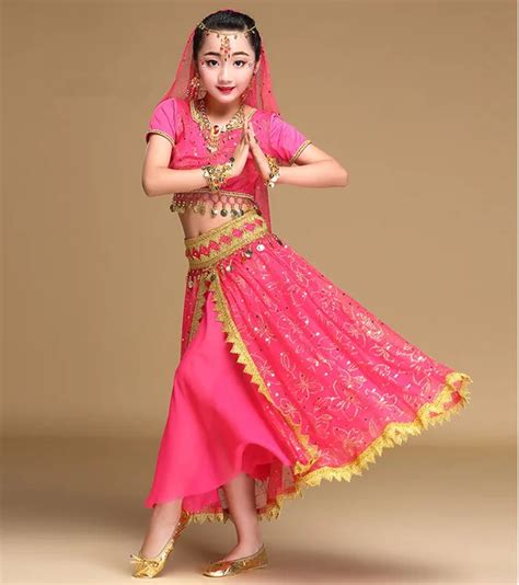 dancewear children belly dance costume set indian dance costumes