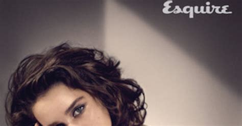 emilia clarke goes topless as she celebrates being crowned esquire s