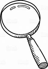 Magnifying Glass Drawing Getdrawings Drawn sketch template