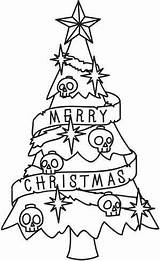 Christmas Tree Spooky Embroidery Drawing Urban Unique Xmas Threads Urbanthreads Awesome Designs sketch template