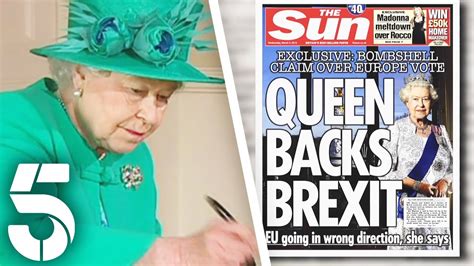 queen backs brexit elizabeth  queen channel  youtube