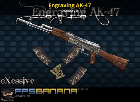 engraving ak 47 counter strike source skins rifles