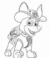 Patrol Paw Coloring Pages Tracker Pup Sheets Kids Dog Azcoloring Printable Cartoon Books sketch template