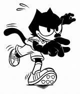 Play Felix Cat Coloring Football Pages sketch template