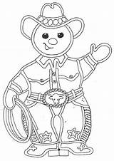 Gingerbread Coloring Man Pages Cowboy Boy Story Buckaroo Color Christmas Woman Mural Texas Printable Janbrett Rodeo Colouring Western Jan Cowboys sketch template