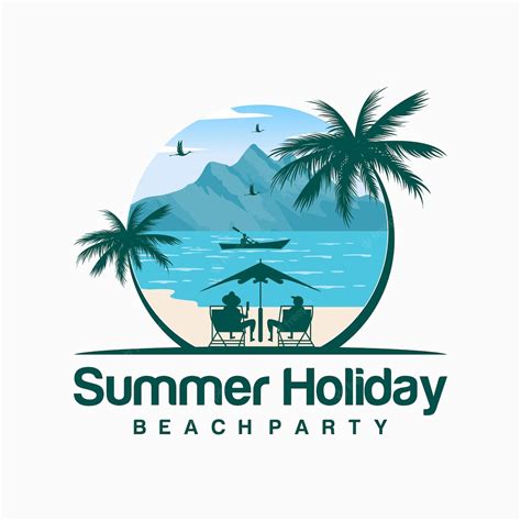 premium vector summer holiday logo