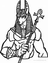 Anubis Gods Coloring4free Egypt Igloo 1711 sketch template
