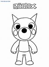 Piggy Colorir sketch template