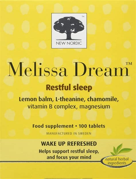 New Nordic Melissa Dream Restful Sleep 100 Tablets