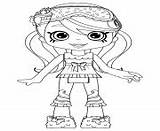 Coloring Pages Shoppies Dolls Original Printable Jessicake sketch template